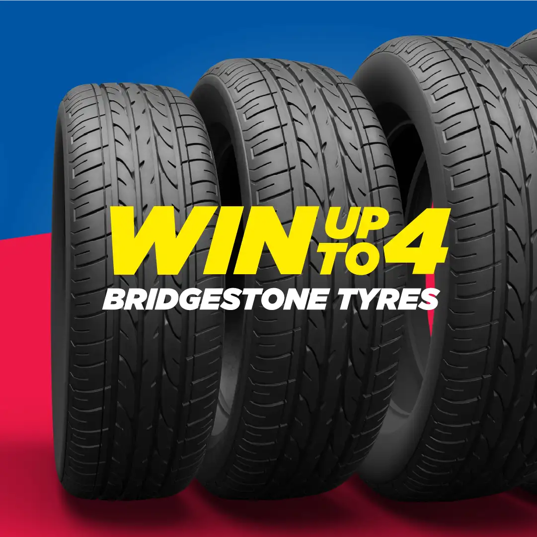 Win up to 4 Bridgestone tyres